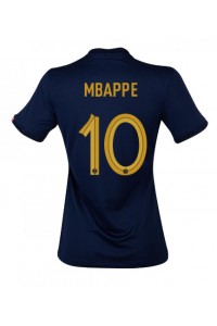 Ranska Kylian Mbappe #10 Jalkapallovaatteet Naisten Kotipaita MM-kisat 2022 Lyhythihainen